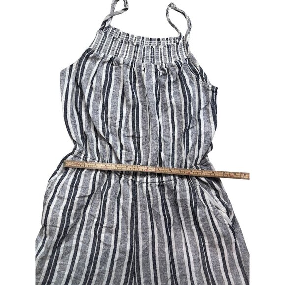 Old Navy Womens Striped Jumpsuit Size M Linen & Rayon Blend - Picture 10 of 10